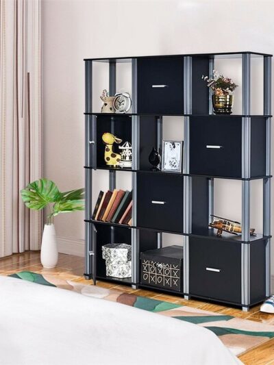 Bookcase with 6 Doors Storage