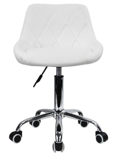 KKTONER Mid-Back Swivel Height Adjustable Computer Home Office Ergonomic Chair (White)