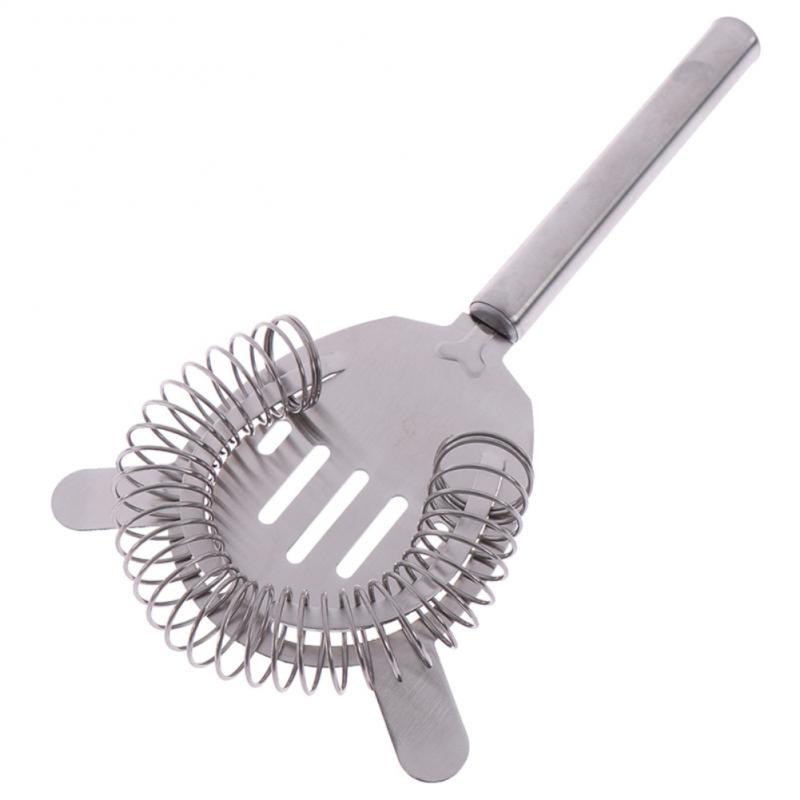 Stainless Steel Cocktail Shaker Set Mixer Strainer Ice Tongs Mixing Spoon Jigger Pourer Muddler Corkscrew - Image 9