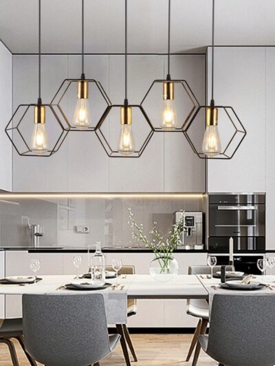 Iron Frame Pendant Light