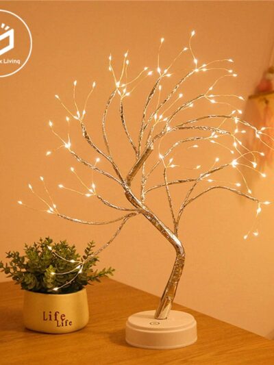 LED Night Light Mini Tree Copper Wire Garland Lamp For  Home Bedroom Decor Fairy Light Holiday lighting
