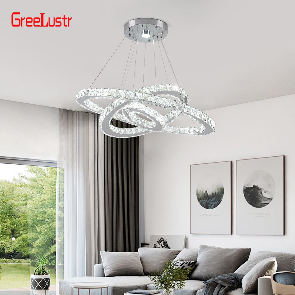 Modern Gold LED Chandelier - Image 2
