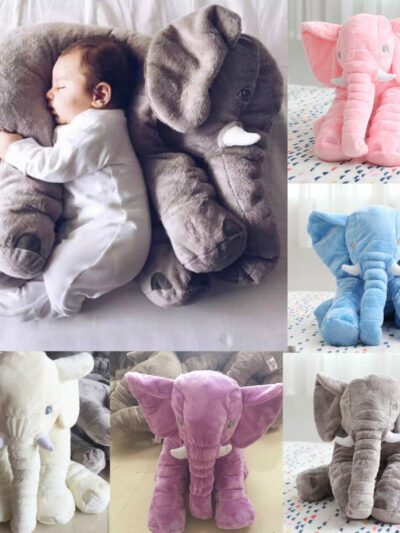Plush Elephant Pillow
