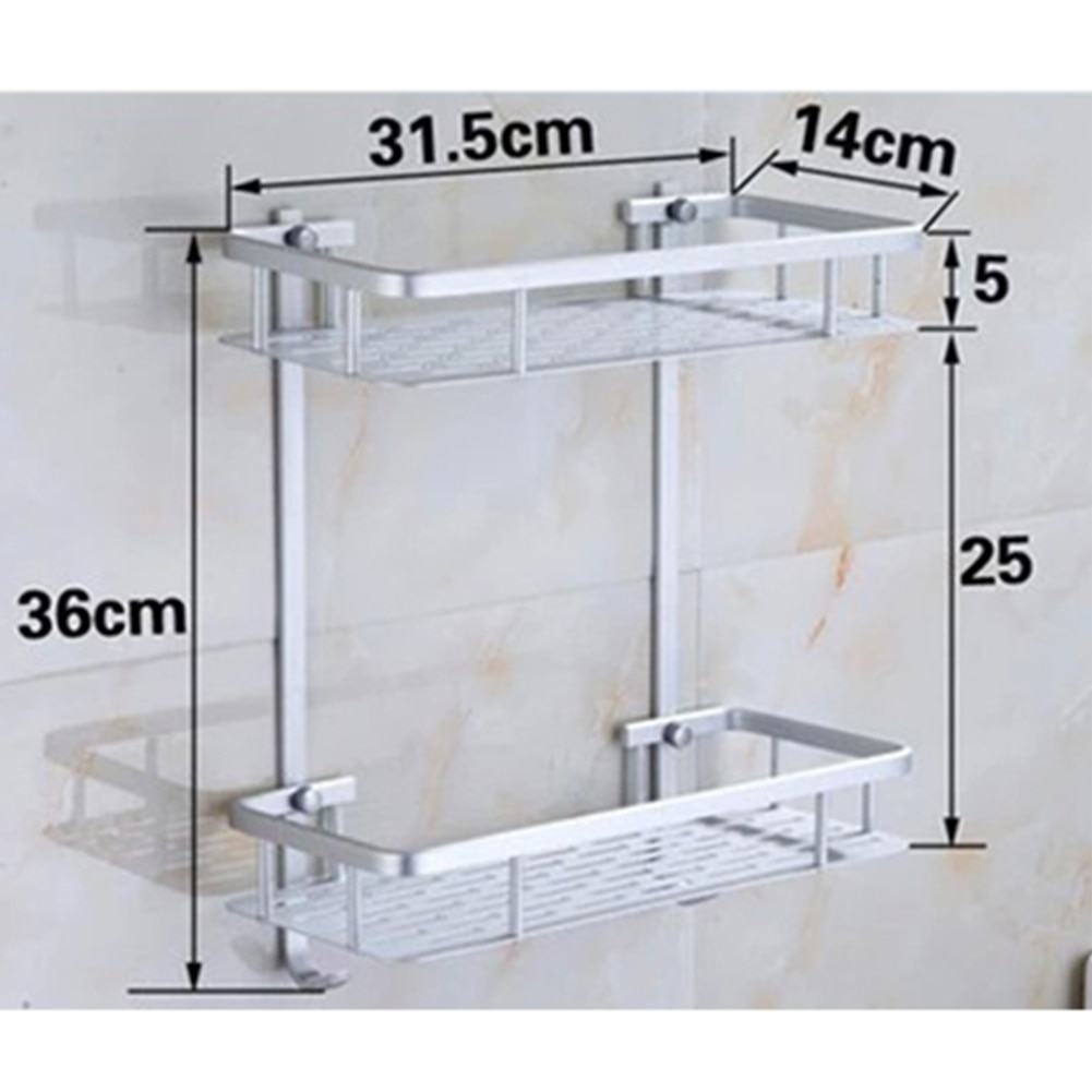 2 Layer Bathroom Shelf - Image 5