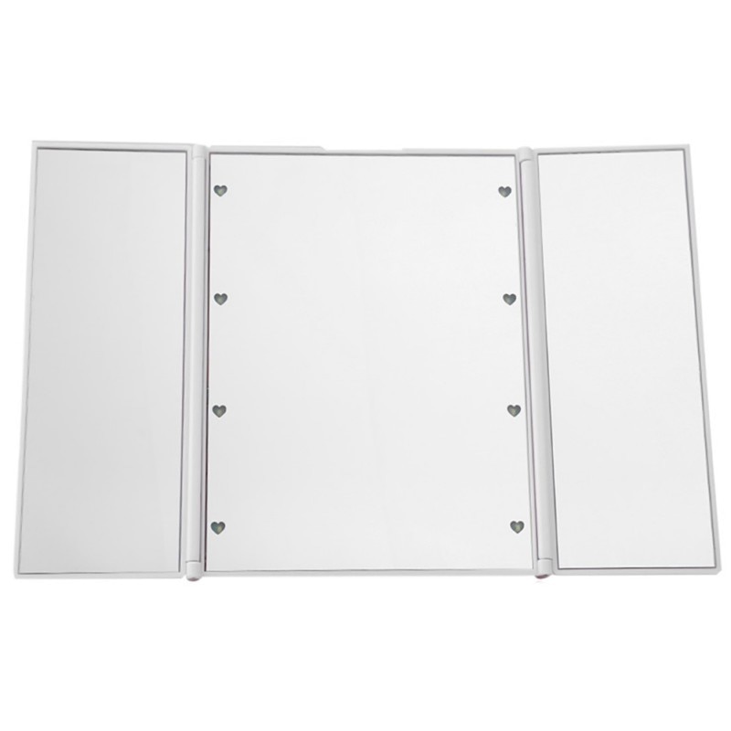 Triangular Stable Compact 3 Folding Makeup Mirrors - Image 8