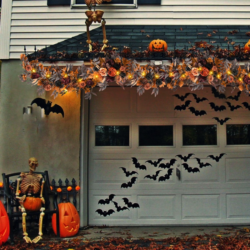 Halloween Wedding Table Garland Artificial Flower Willow Fireplace Front Door Decor - Image 5