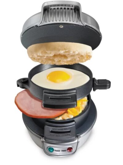Breakfast Sandwich Maker, Silver, 25475