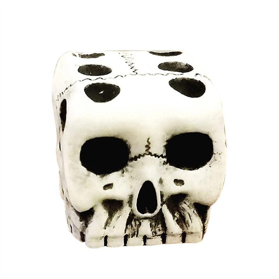 Halloween Skeleton Dice Novelty Horror Skull Bone Dice Six Sided Skeleton Club Bar Party Game - Image 2