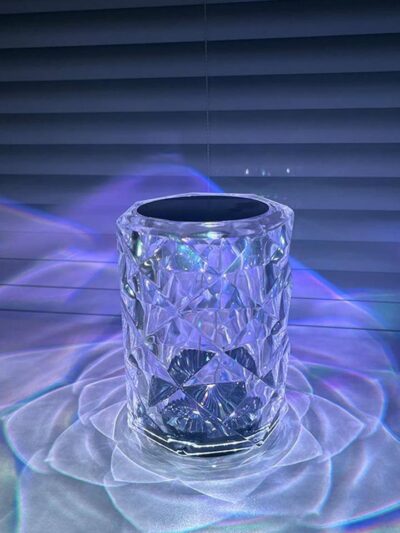 Dimmable LED Crystal Night Light Acrylic 3 Adjustable Brightness 3 Modes Crystal Diamond Table Lamp