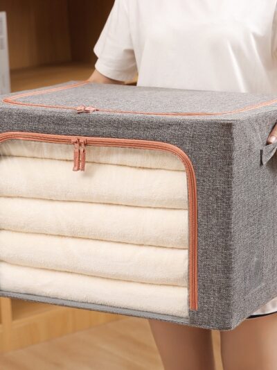 Foldable Storage Organizers Clothes Blanket Quilt Organizer Box Large Capacity Closet Sweater Storage