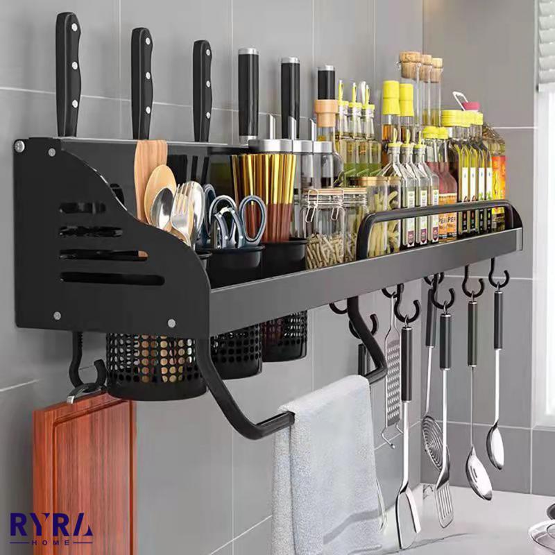 Spice Racks Kitchen Storage Shelf Wall-mounted