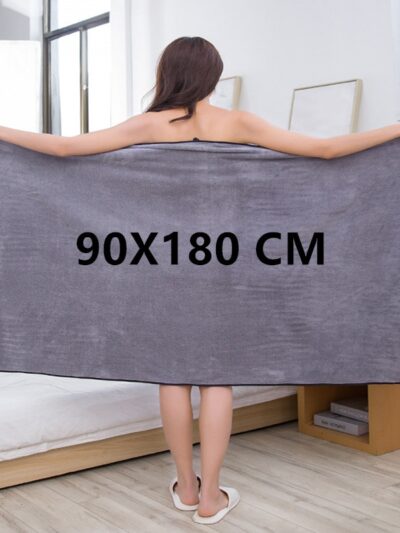 Thickened large new beauty salon bath towel massage quick-drying coral fleece
