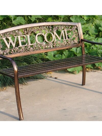 Leigh Country Outdoor Raised Metal Bench