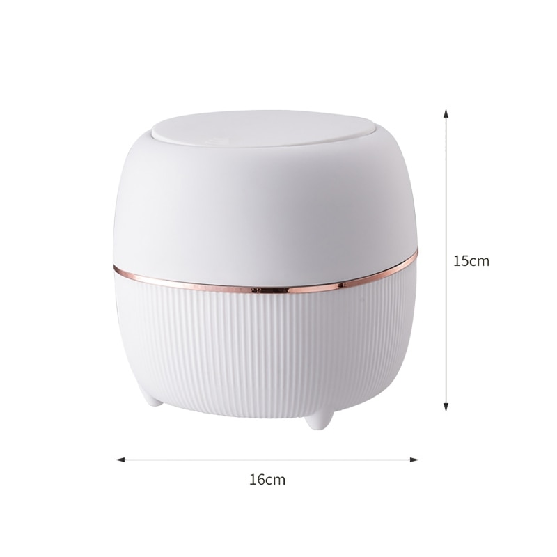 Small Waste Bin Desktop Garbage Basket Home Table Plastic Office Supplies - Image 6