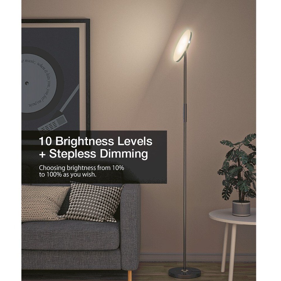 24W Modern LED Floor lamp Remote Control OR Touch - Image 3