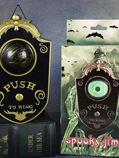 Luminous Eyes Doorbell Haunted Decorations Eyeball Doorbell Horror Props Creepy Eyes Doorbell