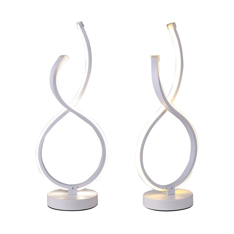 Modern Table Lamp Acrylic Metal Desk Lamps Bedroom Bedside Decoration - Image 4