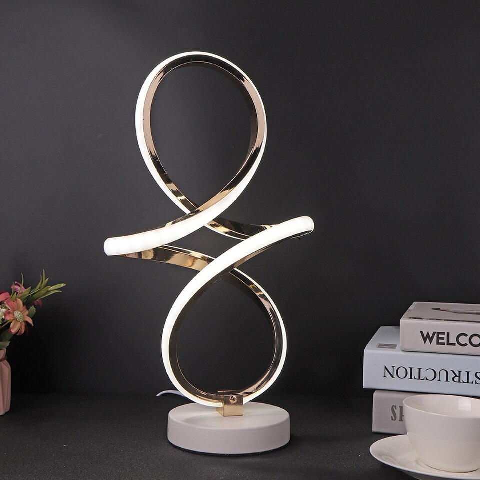 Modern Table Lamp Acrylic Metal Desk Lamps Bedroom Bedside Decoration - Image 10