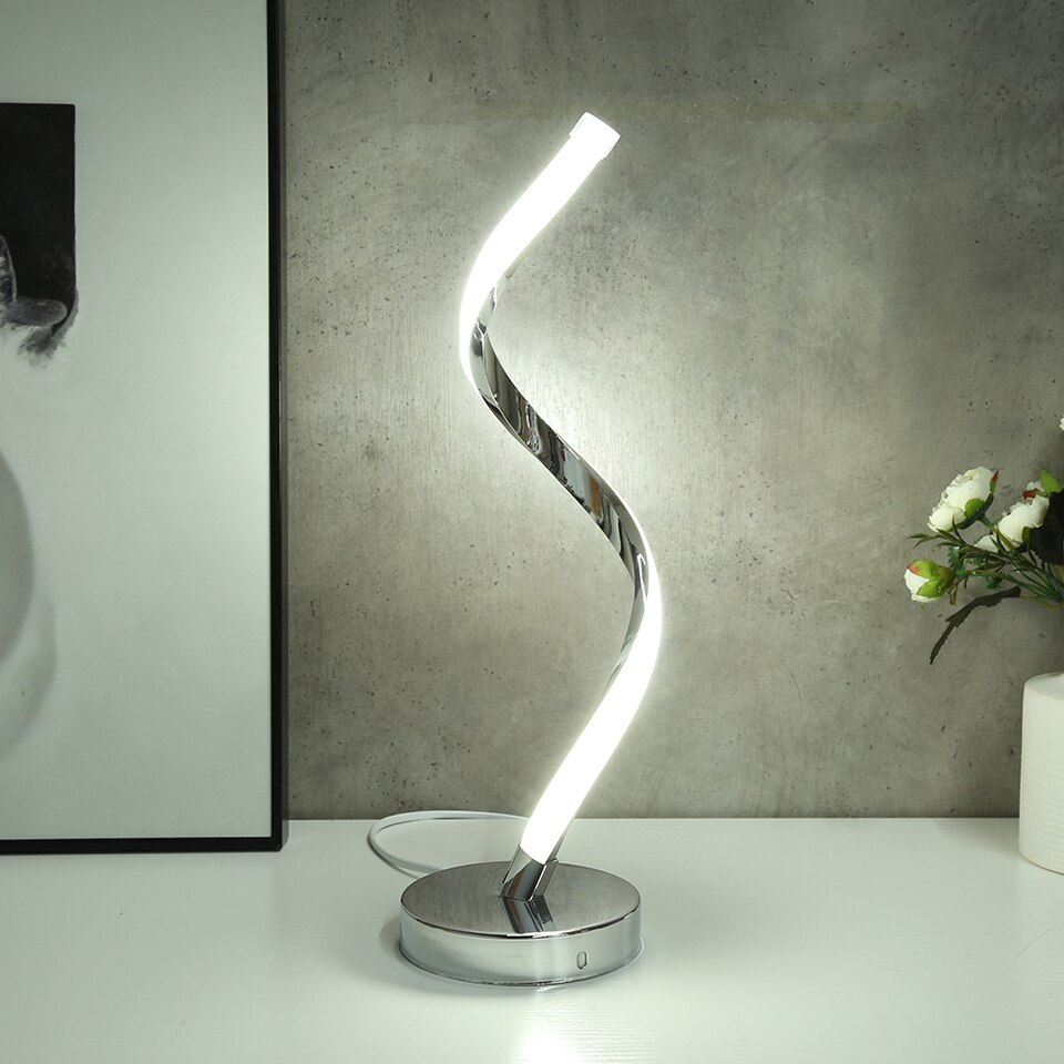 Modern Table Lamp Acrylic Metal Desk Lamps Bedroom Bedside Decoration - Image 14