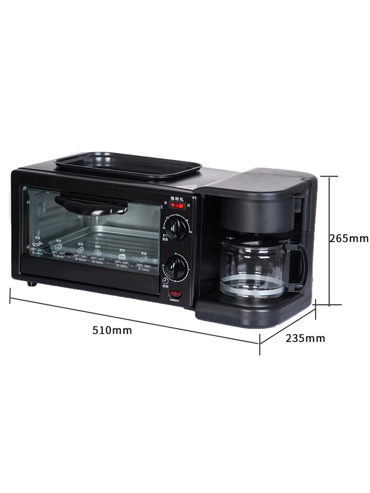 TABELL 3 in 1 Breakfast Machine Bread Maker Toaster Electric Mini Oven Hot Dog Machine Kitchen - Image 2