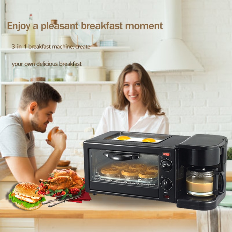 TABELL 3 in 1 Breakfast Machine Bread Maker Toaster Electric Mini Oven Hot Dog Machine Kitchen - Image 7