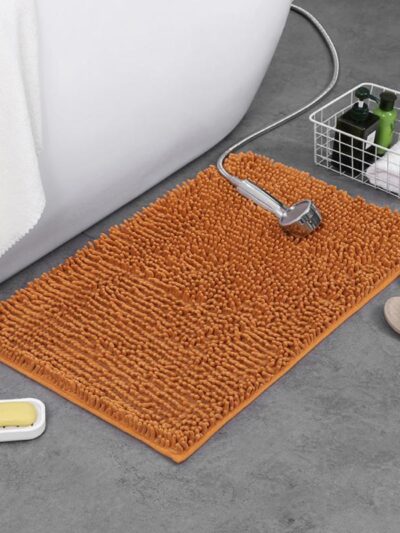 1pcs Floor Mat Anti-skid Bathroom Carpet Quick Dry Fine Chenille