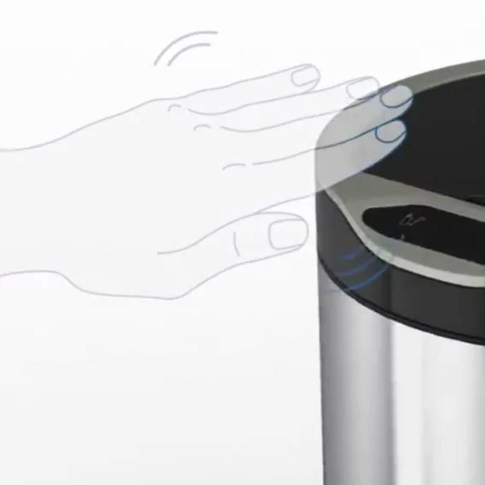 3.1 Gal Stainless Steel Motion Sensor Kitchen Trash Can, - Image 3