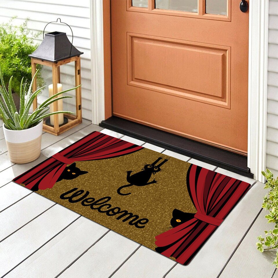 Cat Doormat Welcome Mats For Front Door Mat Non Slip Mats Indoor Decor Bathroom - Image 4
