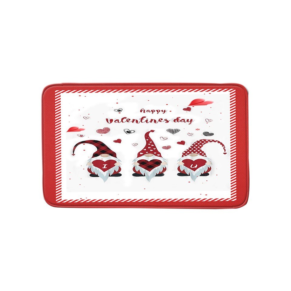 Valentine's Day Door Mat Heart Print Welcome - Image 26