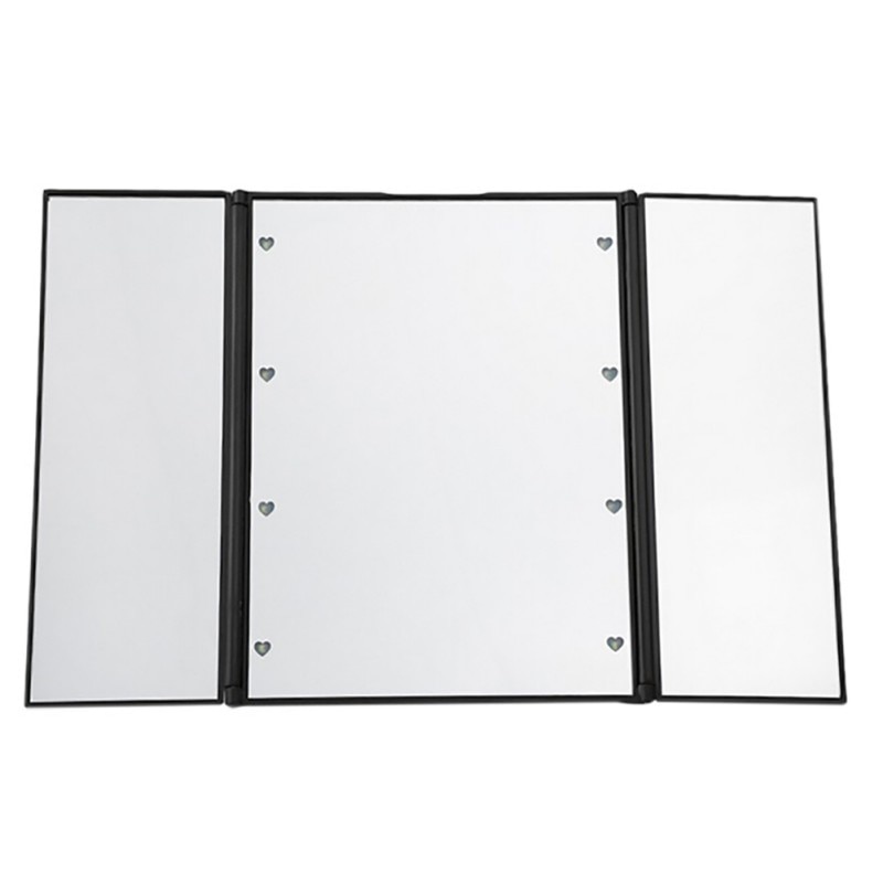 Triangular Stable Compact 3 Folding Makeup Mirrors - Image 9