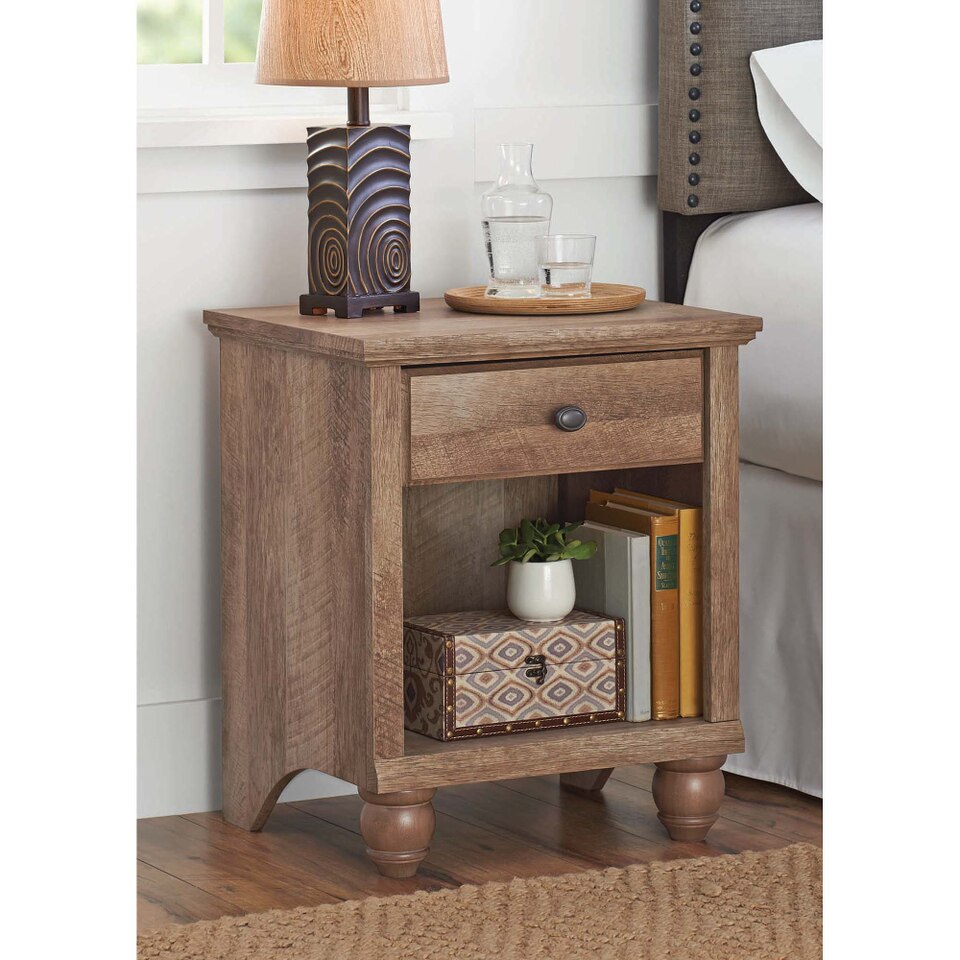 Crossmill Accent Table, Weathered Finish