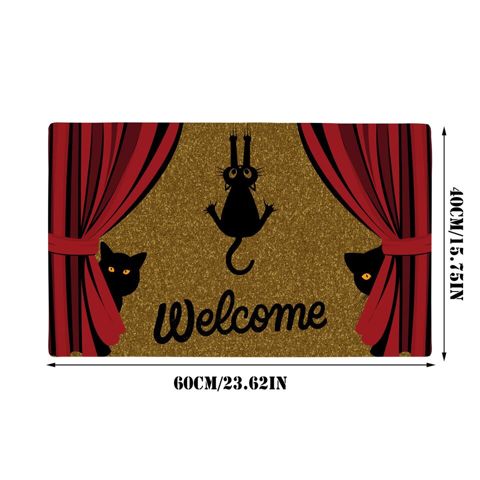 Cat Doormat Welcome Mats For Front Door Mat Non Slip Mats Indoor Decor Bathroom - Image 3