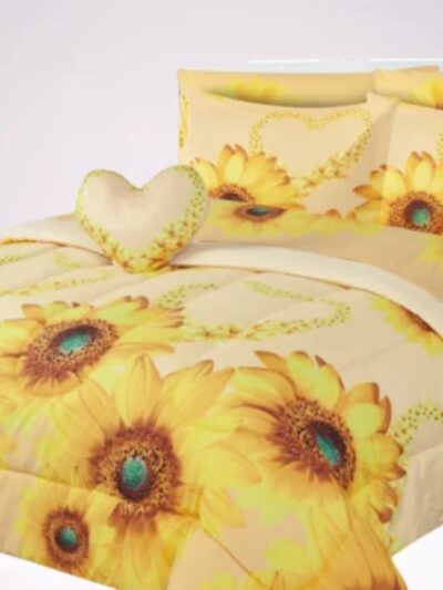 Comforter for kids in TWIN size with matching sheet set and pillow plush toy super soft easy wash