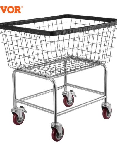 VEVOR Commercial Wire Laundry Cart Laundry Basket