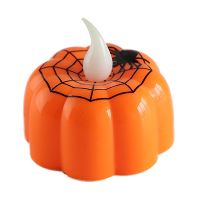 Halloween Pumpkin Candle Light Halloween Party Supplies LED Light Lantern Lamp Ornaments Props H - Image 4